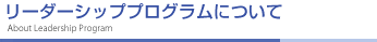 リーダーシッププログラムについて